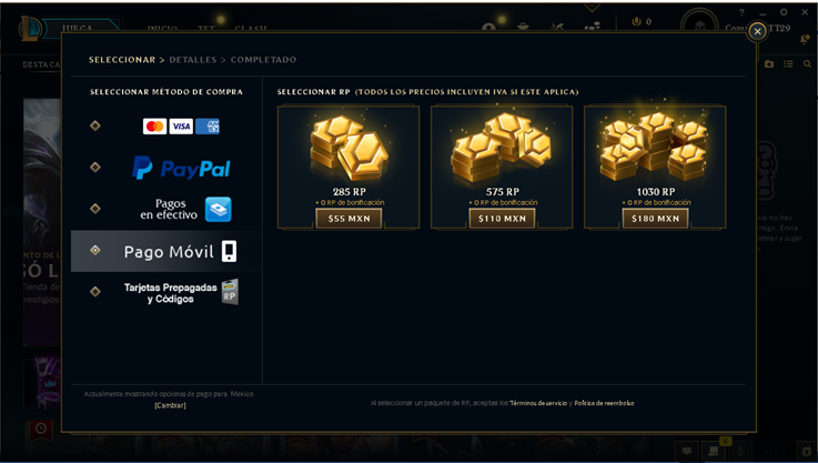 ¿Cómo comprar Riot points?